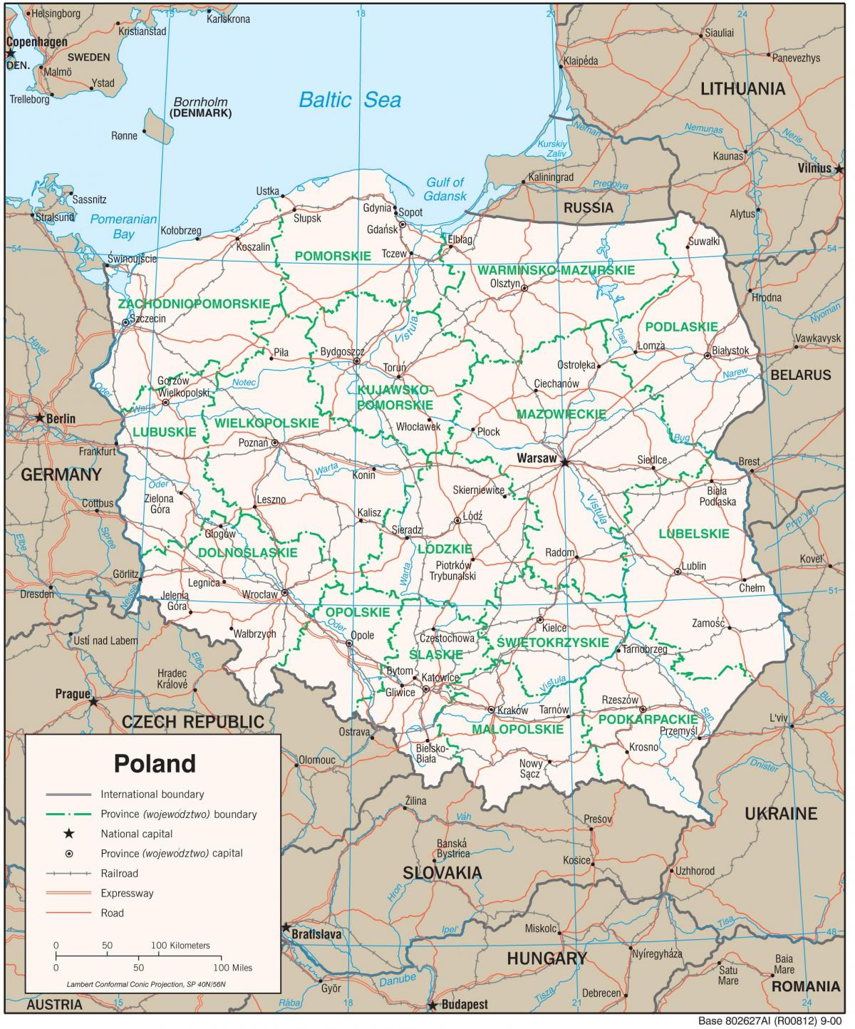auschwitz karta Karta Poljska   Prikaži kartu Poljske (Istočna Europa   Europa) auschwitz karta